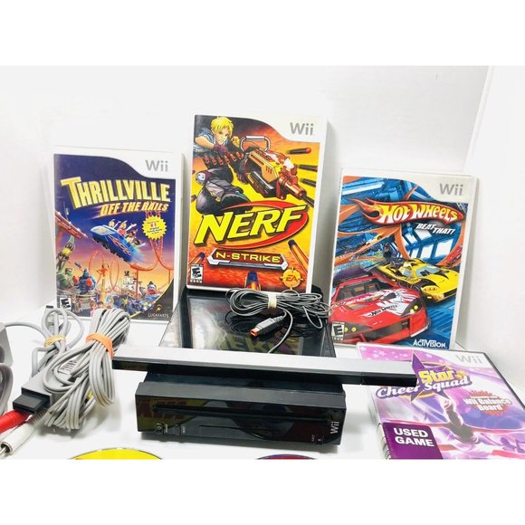 Nintendo Wii Bundle- 6 Games • Controller • Cables & Sensor ( Tested & Cleaned ) - Picture 5 of 10